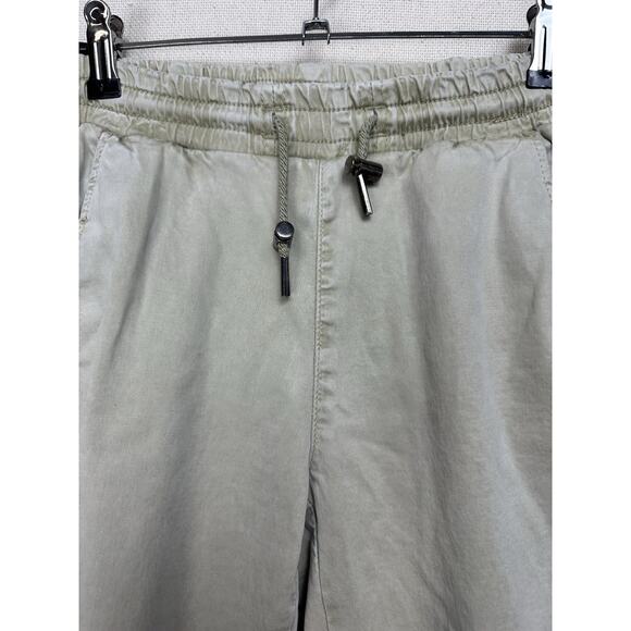 ZARA X-Small Beige Drawstring Joggers Sweatpants Pants Sports Athleisure - Picture 4 of 13